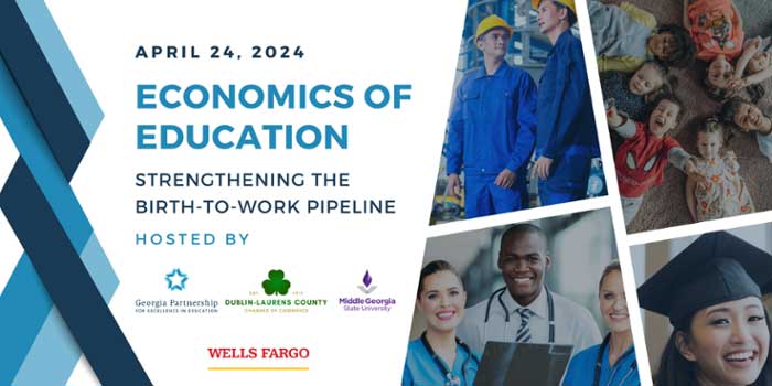 Economics of Education: Strengthening the Birth to Work Pipeline Regional Summit graphic.